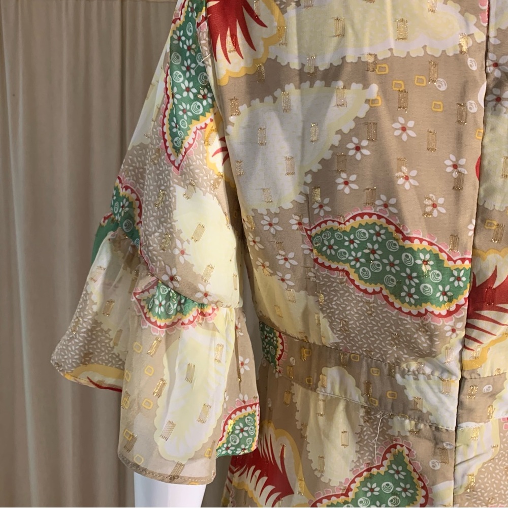 Botanical Pattern Maxi Dress - Picture 11 of 14
